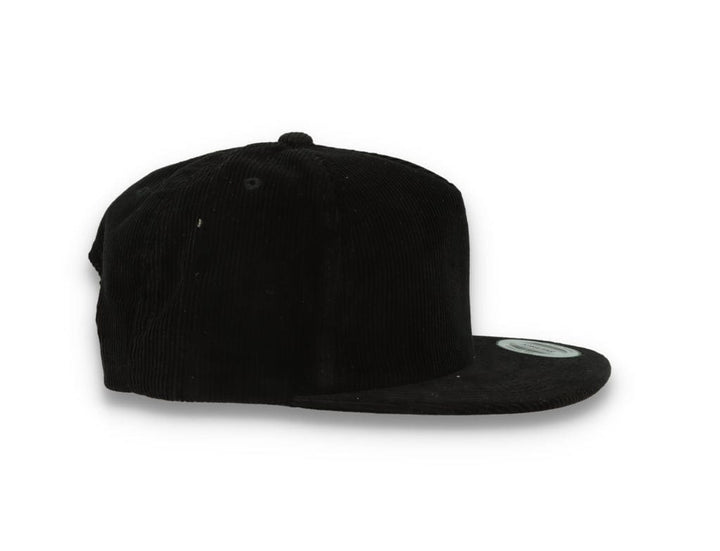 Yupoong 6508 Premium Corduroy Snapback Black - LOKK