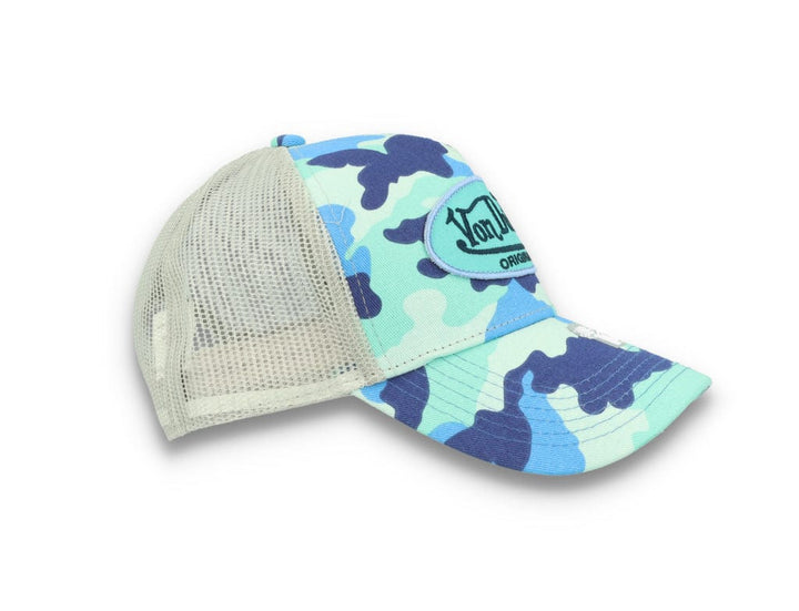 Von Dutch Trucker Cap Austin Cotton Twill Blue Camo - LOKK