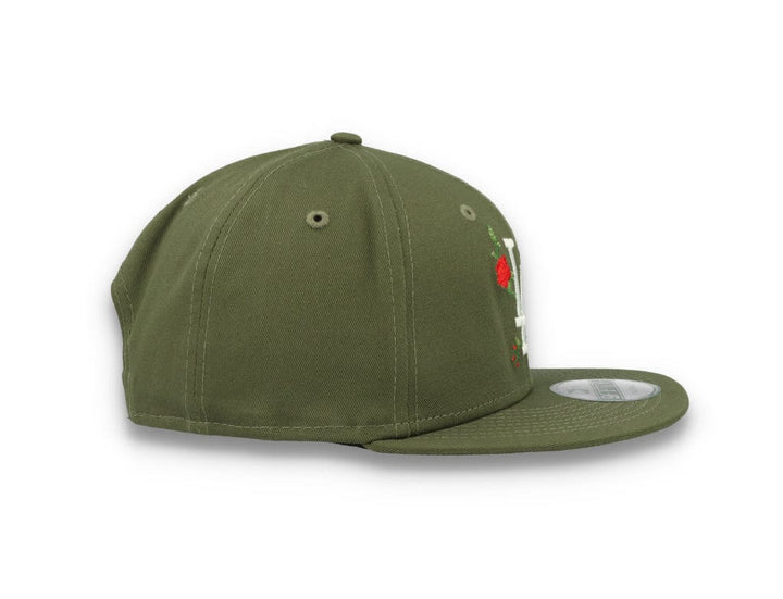 9FIFTY Flower Los Angeles Dodgers New Olive - LOKK