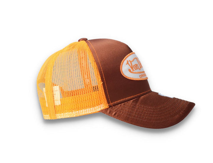 Von Dutch Trucker Cap Satin Brown/Orange - LOKK