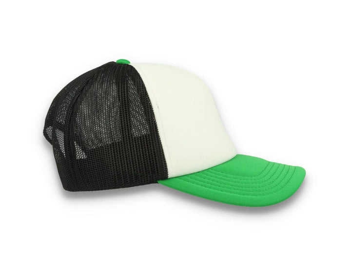 Trucker Cap White/Green/Black Atlantis Rapper Foam - LOKK