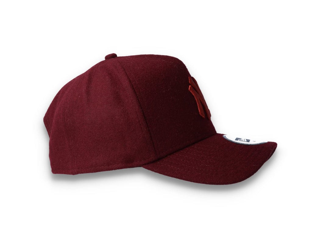 9FORTY A-Frame Melton Wool NY Yankees Maroon - LOKK