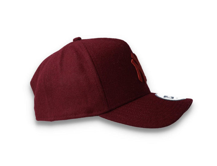 9FORTY A-Frame Melton Wool NY Yankees Maroon - LOKK