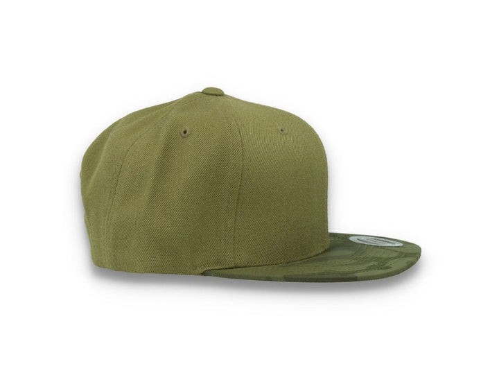 Yupoong Snapback Camo Visor 6089CV Olive Green - LOKK
