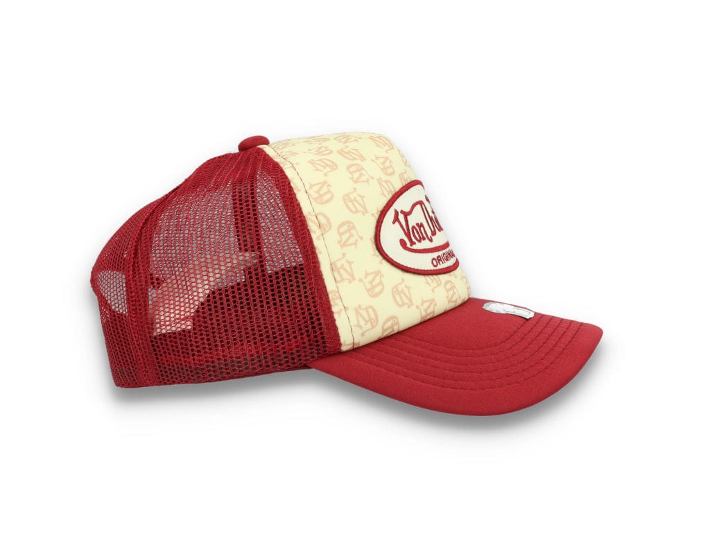 Von Dutch Trucker Cap Tampa Foam All Over Print Red/Blue - LOKK