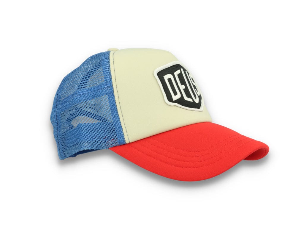 Trucker Cap Deus Ex Machina Baylands Blue/Beige/Red - LOKK