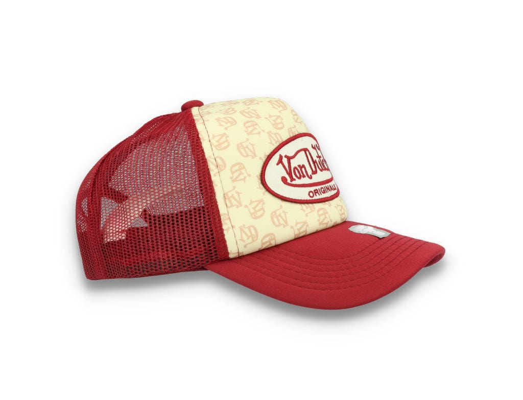 Von Dutch Trucker Cap Tampa Foam All Over Print Red/Blue - LOKK