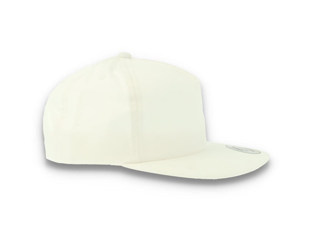 Yupoong 6502 Unstructured 5-Panel Snapback Cap White - LOKK
