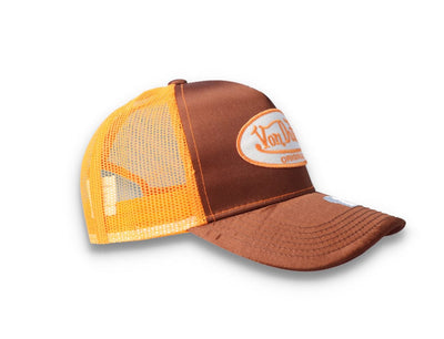 Von Dutch Trucker Cap Satin Brown/Orange