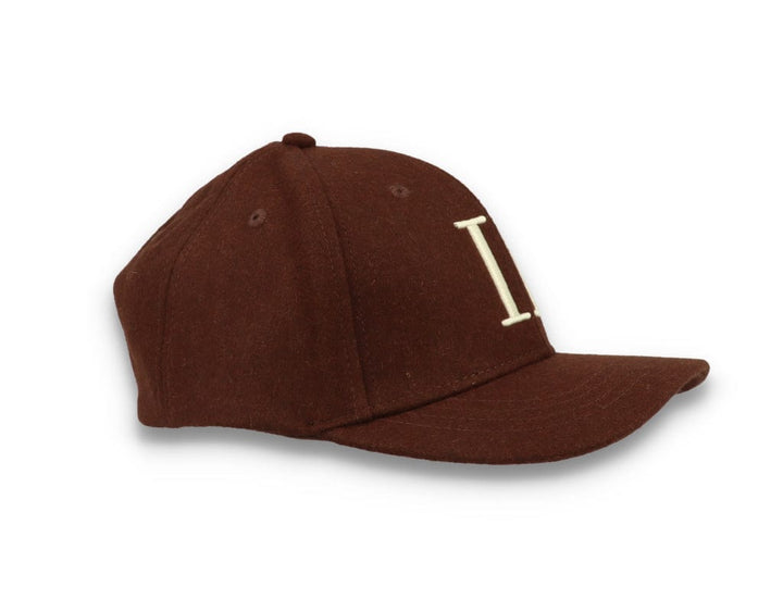Wool II Baseball Cap Coffee Brown/Ivory - LOKK