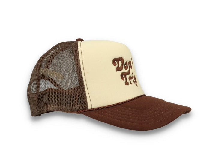Trucker Cap Free & Easy Don't Trip Tan/Brown - LOKK