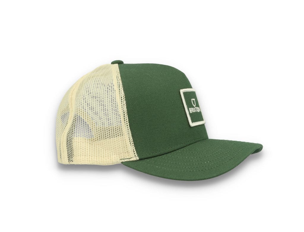 Trucker Cap Alpha Block X C MP Mesh Cap Dark Forest/Off White - LOKK