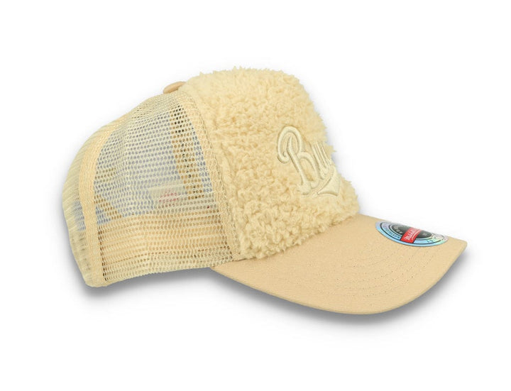 Trucker Cap NBA Sherpa Trucker Milwaukee Bucks Off White - LOKK