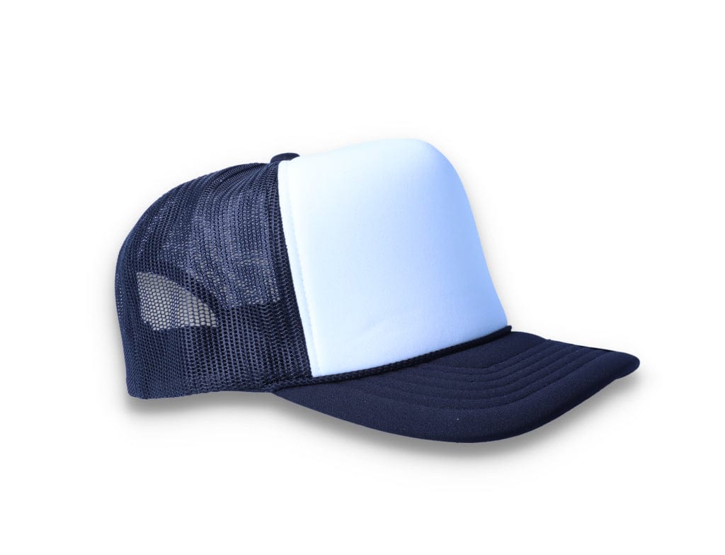 Black/White Trucker Cap Foam Curved Visor 6005FC - Yupoong