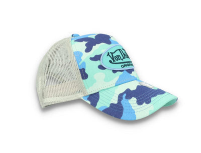 Von Dutch Trucker Cap Austin Cotton Twill Blue Camo