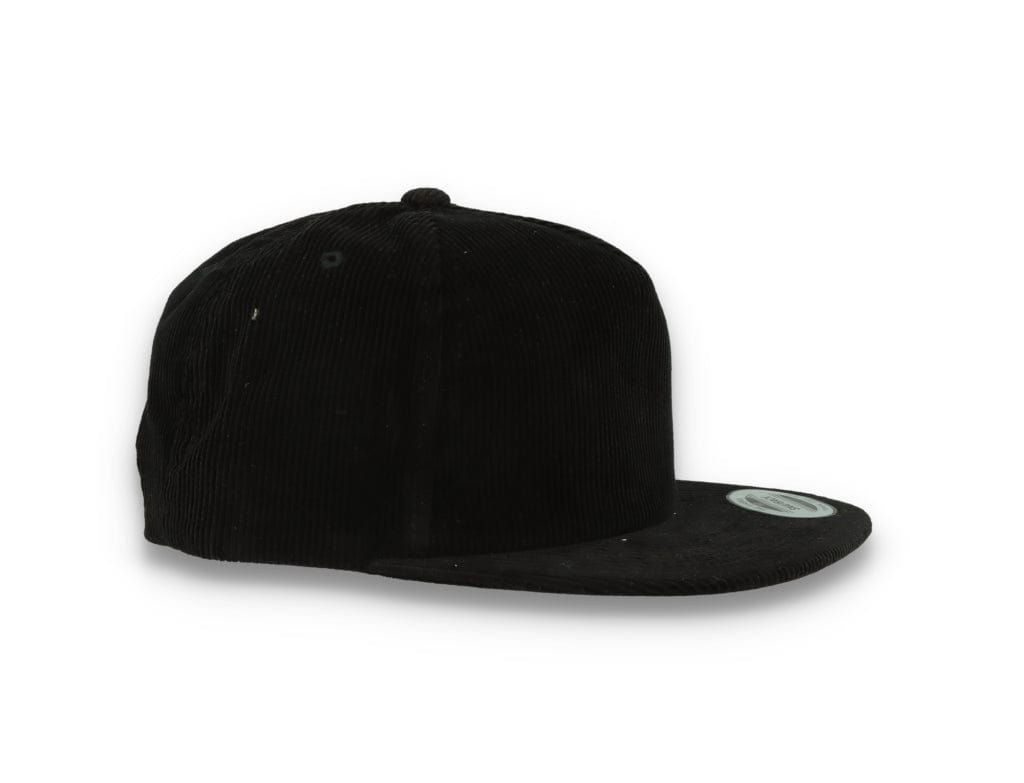 Yupoong 6508 Premium Corduroy Snapback Black - LOKK