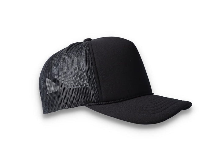Black Trucker Cap Foam Curved Visor 6005FC - Yupoong - LOKK