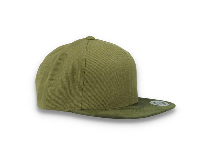 Yupoong Snapback Camo Visor 6089CV Olive Green - LOKK