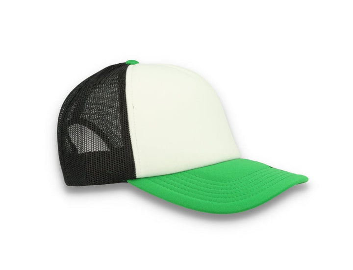Trucker Cap White/Green/Black Atlantis Rapper Foam - LOKK