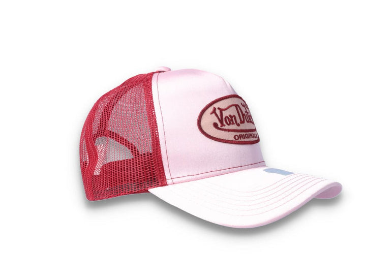 Von Dutch Trucker Cap Satin Pink/Red - LOKK