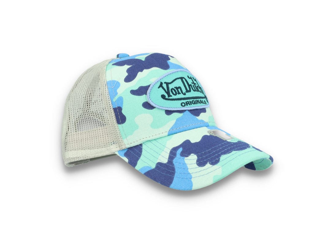 Von Dutch Trucker Cap Austin Cotton Twill Blue Camo - LOKK