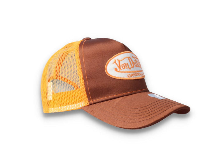 Von Dutch Trucker Cap Satin Brown/Orange - LOKK