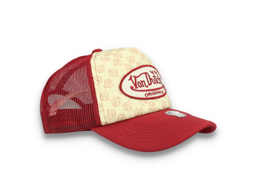 Von Dutch Trucker Cap Tampa Foam All Over Print Red/Blue - LOKK