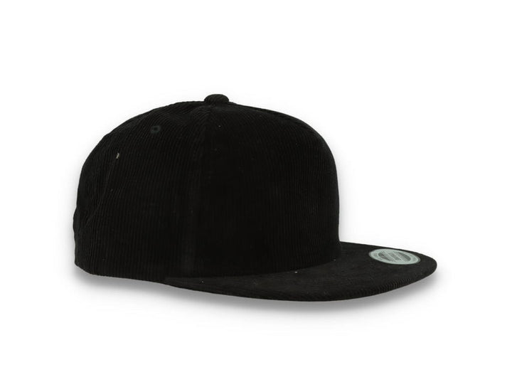Yupoong 6508 Premium Corduroy Snapback Black - LOKK
