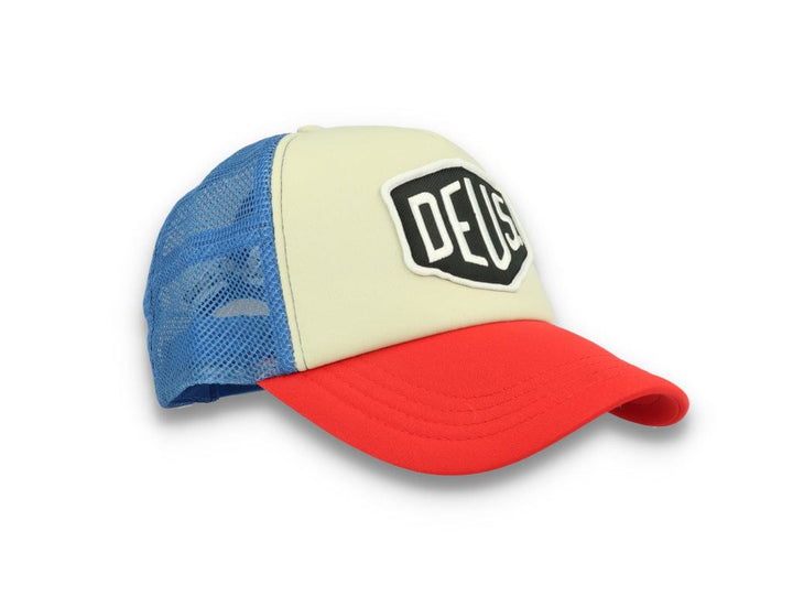 Trucker Cap Deus Ex Machina Baylands Blue/Beige/Red - LOKK
