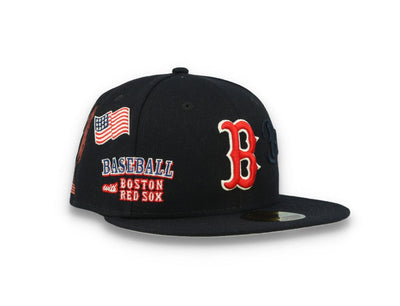 59FIFTY Script Boston Red Sox Dark Navy
