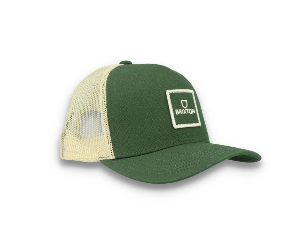 Trucker Cap Alpha Block X C MP Mesh Cap Dark Forest/Off White - LOKK