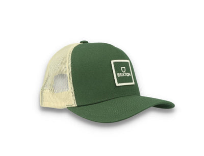Trucker Cap Alpha Block X C MP Mesh Cap Dark Forest/Off White