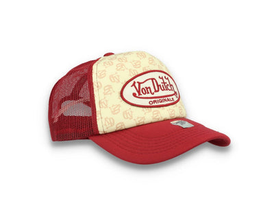 Von Dutch Trucker Cap Tampa Foam All Over Print Red/Blue