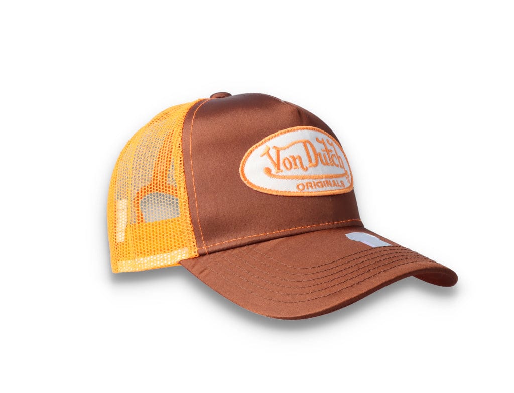 Von Dutch Trucker Cap Satin Brown/Orange - LOKK