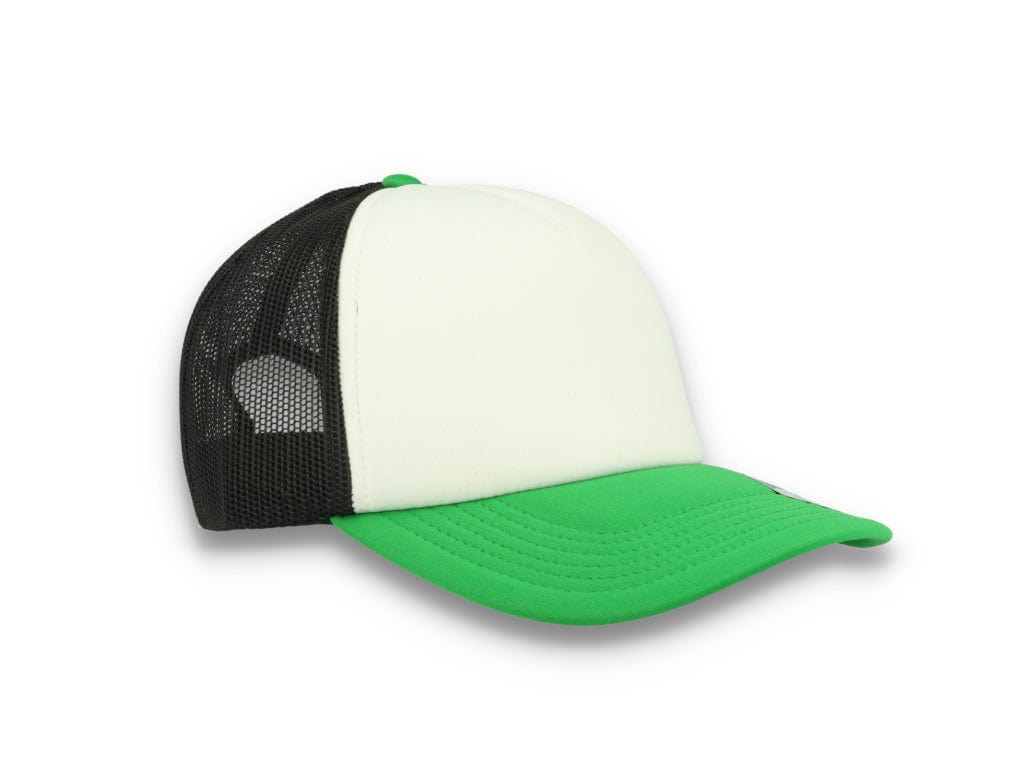 Trucker Cap White/Green/Black Atlantis Rapper Foam - LOKK