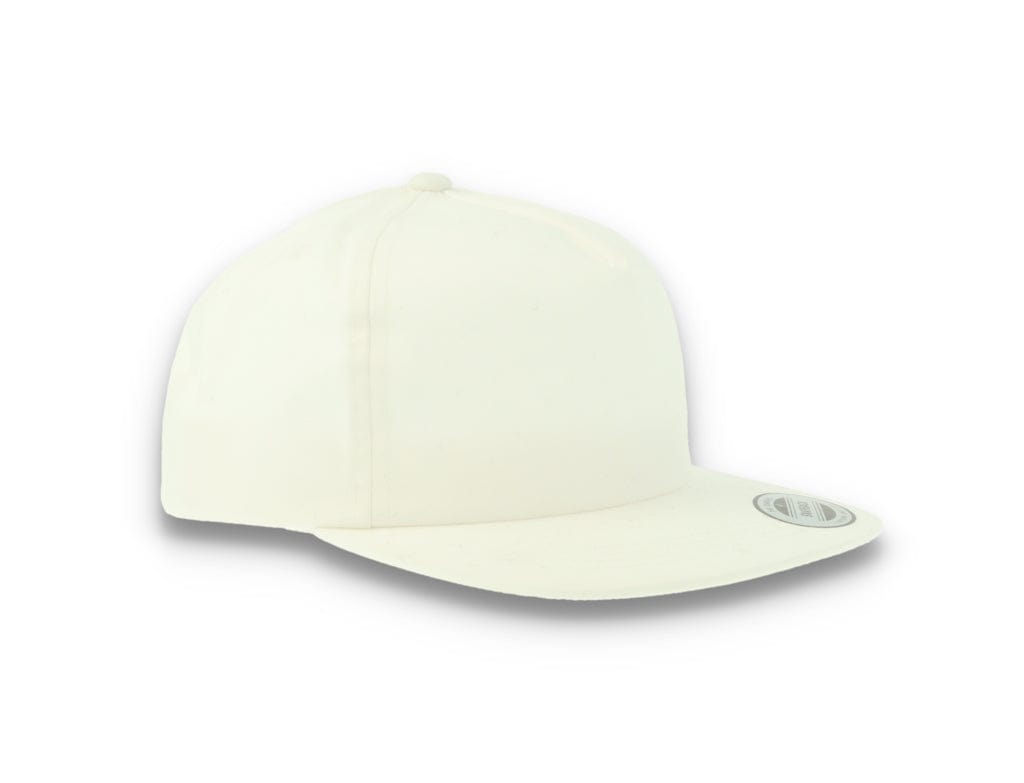 Yupoong 6502 Unstructured 5-Panel Snapback Cap White