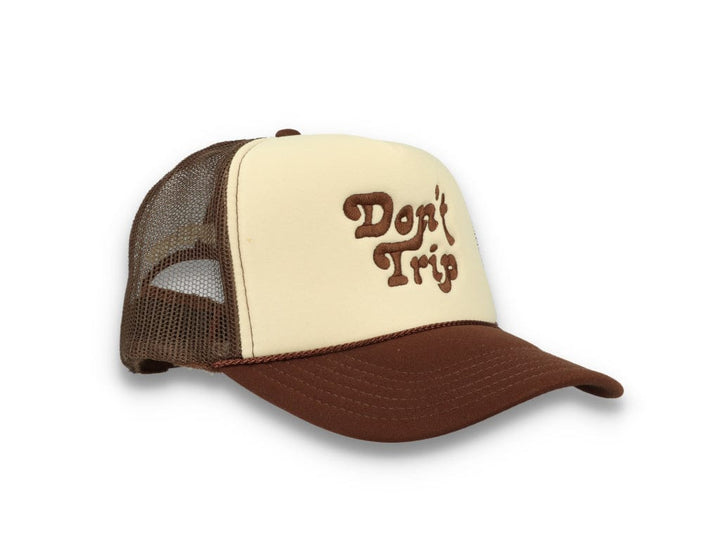 Trucker Cap Free & Easy Don't Trip Tan/Brown - LOKK