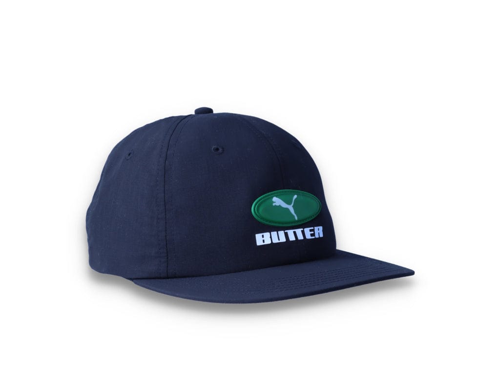 PUMA x BUTTER GOODS Flatbrim Cap Puma Black/Amazon Green - LOKK