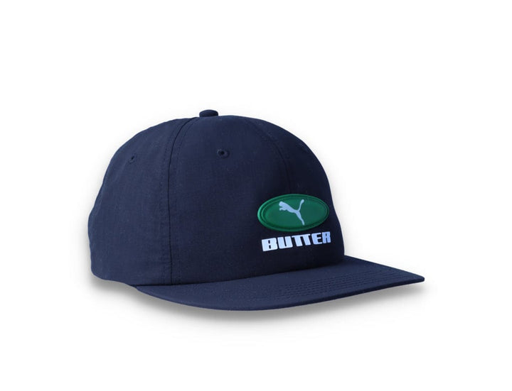 PUMA x BUTTER GOODS Flatbrim Cap Puma Black/Amazon Green - LOKK