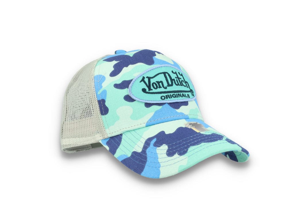 Von Dutch Trucker Cap Austin Cotton Twill Blue Camo - LOKK