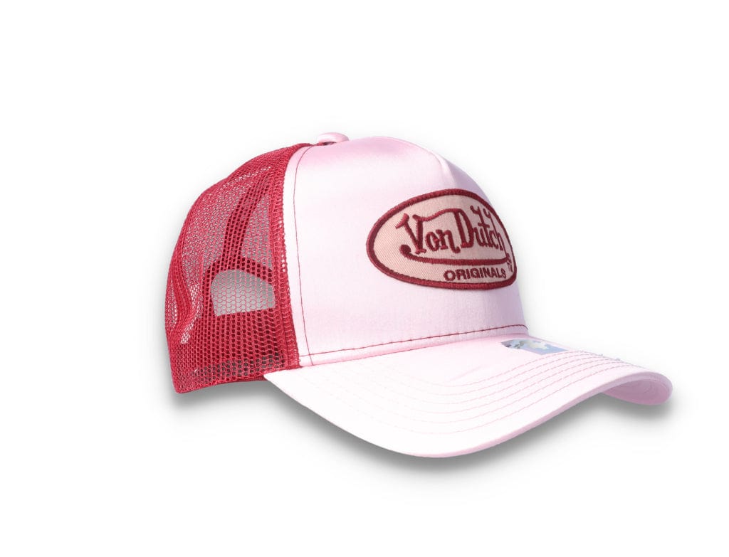 Von Dutch Trucker Cap Satin Pink/Red - LOKK