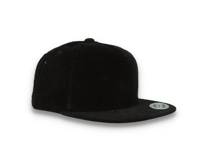 Yupoong 6508 Premium Corduroy Snapback Black - LOKK