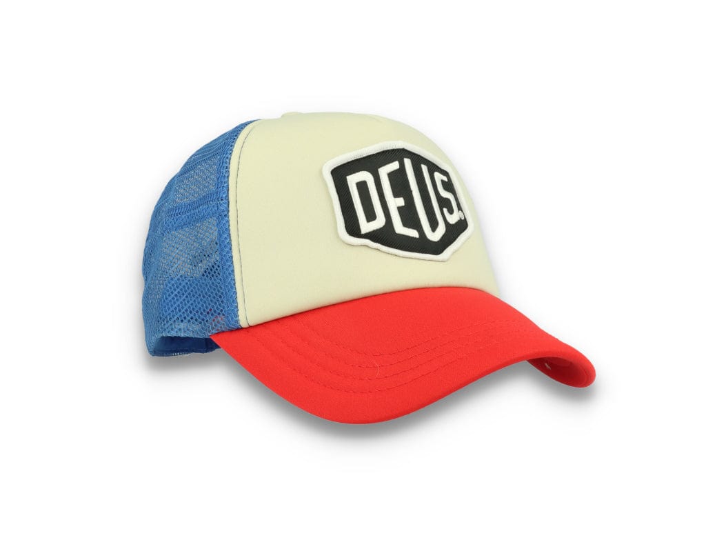 Trucker Cap Deus Ex Machina Baylands Blue/Beige/Red - LOKK