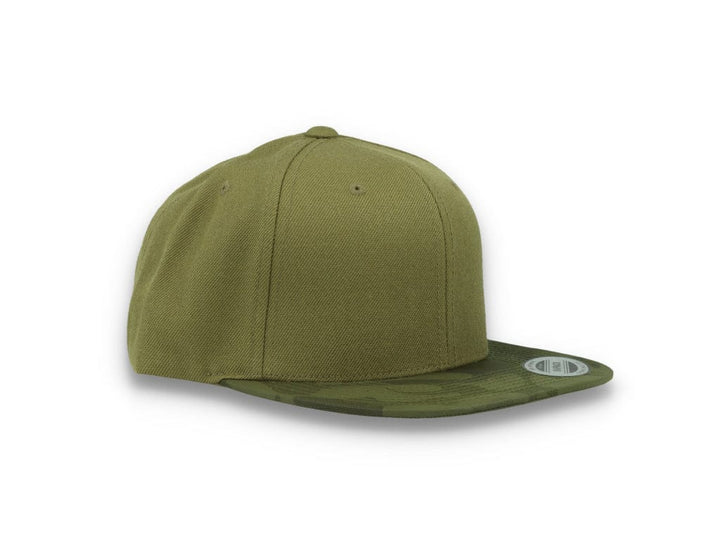 Yupoong Snapback Camo Visor 6089CV Olive Green - LOKK