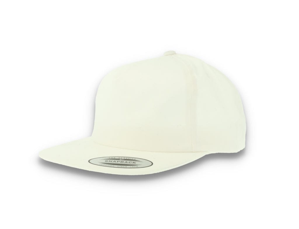 Yupoong 6502 Unstructured 5-Panel Snapback Cap White - LOKK
