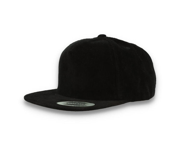 Yupoong 6508 Premium Corduroy Snapback Black - LOKK