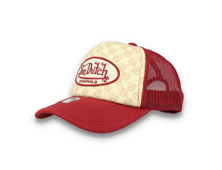 Von Dutch Trucker Cap Tampa Foam All Over Print Red/Blue - LOKK