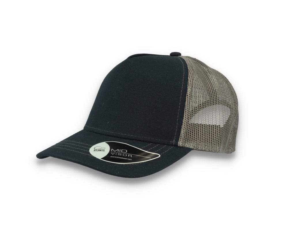 Trucker Cap Navy/Dark Grey Atlantis Rapper Canvas - LOKK