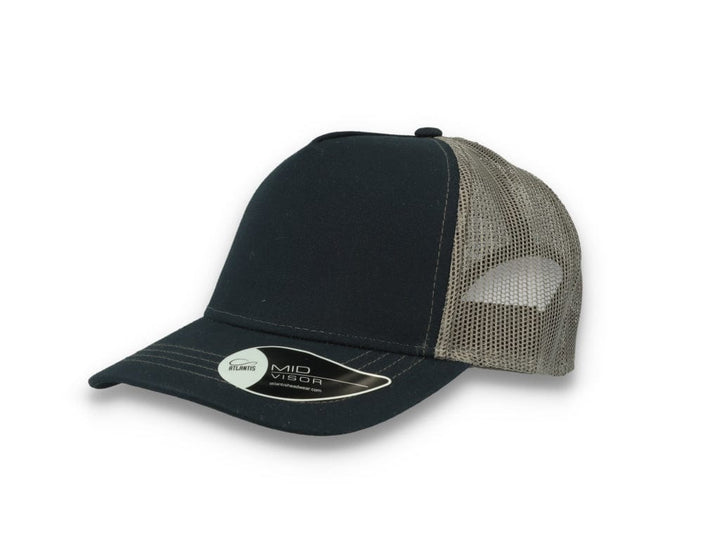 Trucker Cap Navy/Dark Grey Atlantis Rapper Canvas - LOKK