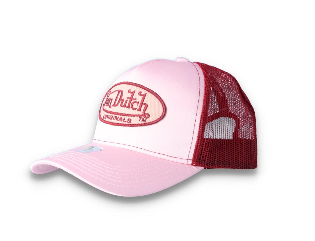 Von Dutch Trucker Cap Satin Pink/Red - LOKK
